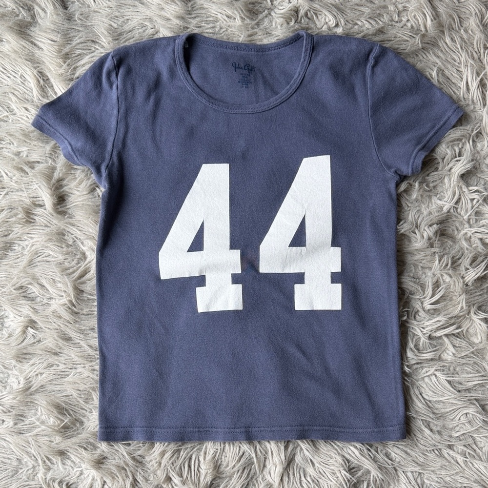 Brandy Melville Navy Blue 44 Graphic Tee